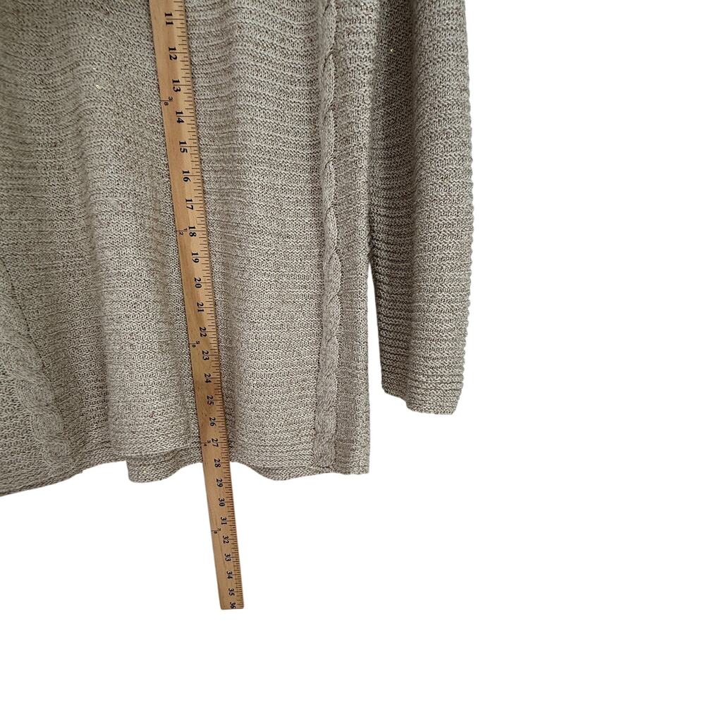 Chicos Tan Neutral Knit Long Sleeve Pullover Sweater Size 2 L - Picture 7 of 12